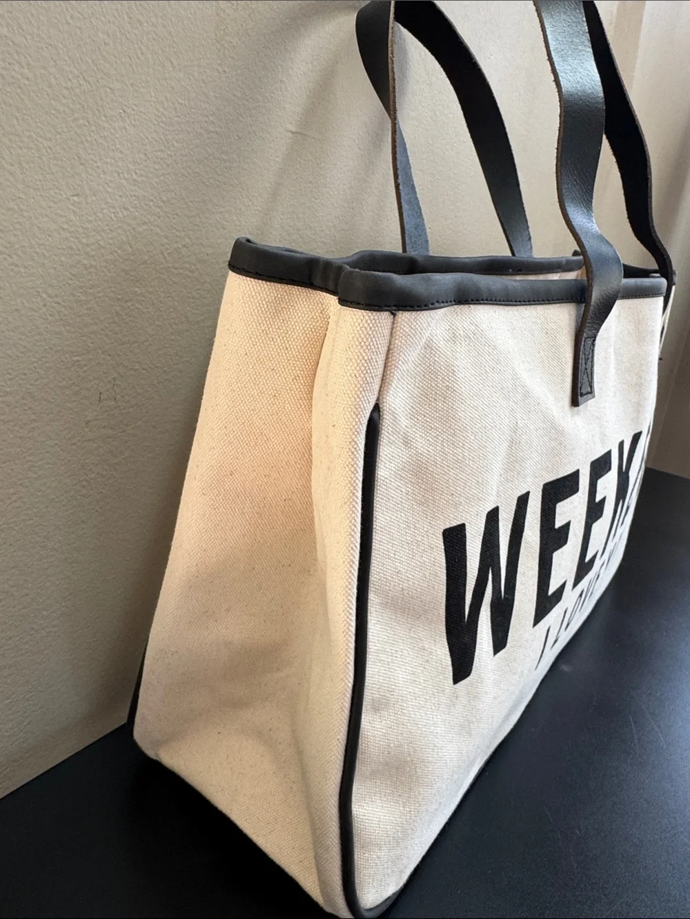 Santa Barbara Design Studio Canvas Tote Weekend Weekend I Love You - NEW